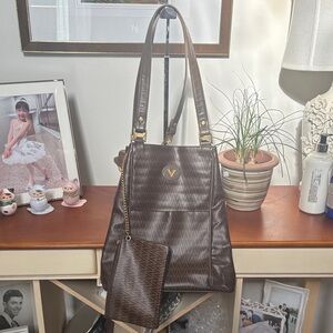 Mario Valentino Brown Shoulder Bag